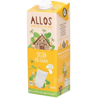 Allos Bio-Sojagetränk 0 % Zucker Getränk 1 l