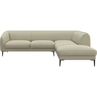 flexlux Eckcouch Polyester L-Form 2-Sitzer sandy beige