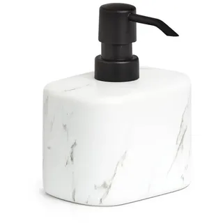 Zeller Seifenspender Marmor Keramik Weiß