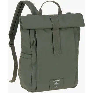 Lässig Baby Wickelrucksack Wickeltasche Rucksack mit Wickelunterlage, Kinderwagenbefestigung, Flaschenhalter nachhaltig produziert/GRE Rolltop Up Backpack olive