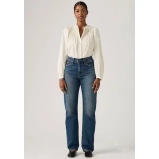 Dad-Jeans LEVI'S "EASY DAD", Damen, Gr. 26, Länge 32, free lunch lb, Denim/Jeans, Obermaterial: 100% Baumwolle, unifarben, regular fit lang, Jeans Dad-Jeans, im Five-Pocket Style