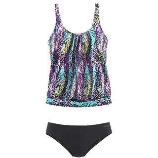 LASCANA Oversize-Tankini Damen schwarz-bedruckt Gr.36
