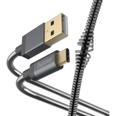 Bild „Metall“ USB-A auf USB-C, Ladekabel 1,5 m, Grau