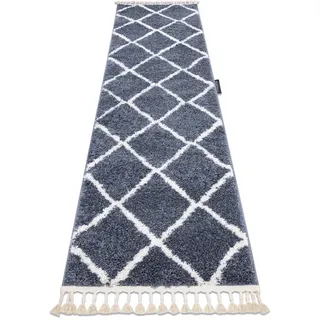 RugsX Berber Teppichläufer 70 x 250 cm Grau