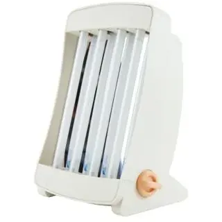 Gesichtssolarium GB 904, Cremeweiß, inklusive 2 Schutzbrillen, 65W - Weiß