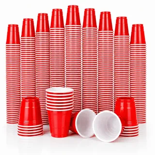 MBP My Beer Pong 200 Rote Schnapsbecher 2oz / 60ml | Shot Cups Rot | Mini Red Cups für Party, JGA, Festival & Geburtstag | BPA-frei Wiederverwendbar