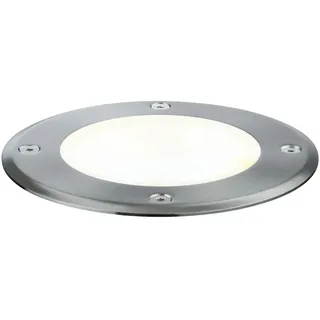 Paulmann Bodeneinbaustrahler Metall Ø x H: 14 x 15 cm, IP67, 6 W, 427 lm, Silber