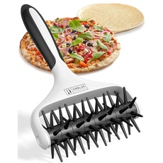 ORBLUE Pizzateig Docker Gebäckroller - Premium Stipproller für perfekte Pizza, Teigigel mit Spikes, Ideal für Zuhause und gewerbliche Küche, Einfache Reinigung, Zubehör für Backen und Pasta