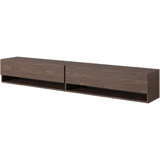 Selsey TV Schrank Board Sideboard Fernsehtisch Fernsehschrank 200 cm Hängend Walnuss Mirrgo