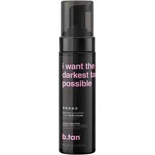 b.tan Selbstbräuner, I Want The Darkest Tan Possible Tan Mousse 200 ml