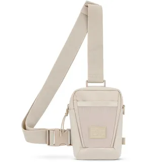 Johnny Urban Brusttasche Herren & Damen Beige - Lex - Sling Bag mit verstellbarem Gurt für Freizeit, Festival, Urlaub - Umhängetasche mit Platz für Handy, Schlüssel, Geldbörse - Wasserabweisend
