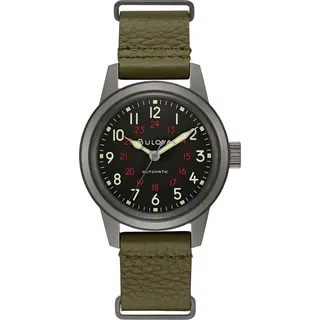 BULOVA Hack Watch Leder 38 mm 98A255