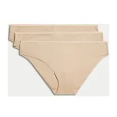 Womens Body by M&S 3er-Pack Brazilian-Slips mit FlexifitTM und ohne sichtbare Abdrücke - Rose Quartz, Rose Quartz, UK 18 (EU 46)