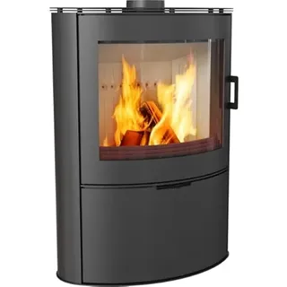 Kratki Kaminofen Stahl Schwarz