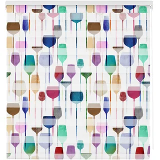 Estoralis | KÜCHE | Doppelrollo Nacht und Tag | Bedrucktes Duo-Rollo | C-1225 | 130 x 180 cm. (Breite/Höhe) Stoffgröße 127 x 175 cm. | Rollos für Fenster und Türen