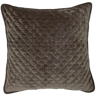 Kissenhülle , Braun , Textil , Uni , 60x60 cm , Heimtextilien, Bezüge, Kissenbezüge