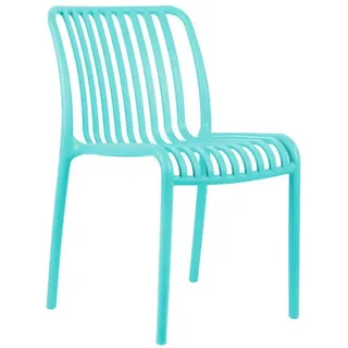 Leitmotiv Stuhl , Türkis , Kunststoff , 58x79x42 cm , Esszimmer, Stühle, Esszimmerstühle