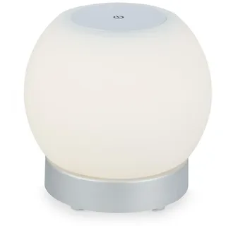 Briloner Brilo Akku-Tischleuchte Poka Chrom-Matt