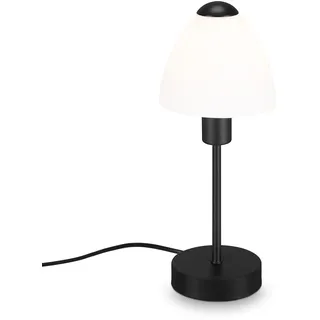 Briloner Leuchten - Tischleuchte, Tischlampe inkl. Kabelschalter, 1x E14, max. 25 Watt, Schwarz/Weiß, 100x320mm (DxH)