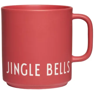 Design Letters Kaffeebecher mit Henkel | Ideal als Weihnachtsgeschenke für Frauen, Männer, Weihnachtsdeko, Tischdeko | Lieblingsmensch Geschenk | Porzellan Kaffeetasse | Tasse mit Spruch Jingle Bells