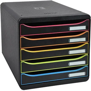 Exacompta Schubladenbox BIG-BOX PLUS 38 x 29,7 x 28,5 cm 1-tlg. schwarz