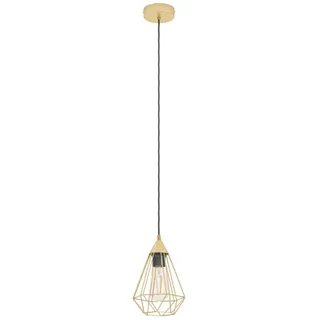 EGLO Tarbes 1-flg. Ø 17,5 cm rund Messing gebürstet