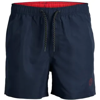 JACK & JONES Herren Badeshorts Badehose Swimwear Jpstfiji Jjswim Solid Sn Ly 12225961,Navy Blazer/Detail:solid,XS