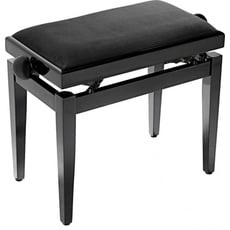 Bild PB39 BKM VBK Klavierbank mit Sitzfläche matt schwarz