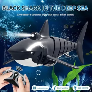 JY028 2.4G Fernbedienung Shark Boot Modell wasserdicht RC Spielzeug Schwarz und Weiß
