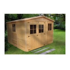 Timbela Gartenhaus Holz M335 9 m2 mit Fenstern ohne Boden