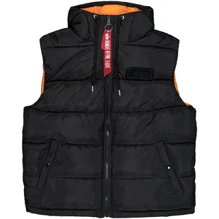 Alpha Industries Hooded Puffer Vest FD", Weste für Herren, Black