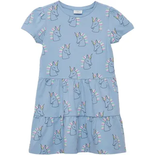 s.Oliver Ausgestelltes Stufenkleid mit Puffärmeln