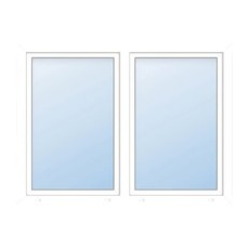 Meeth Wohnraumfenster »77/3 MD«, Gesamtbreite x Gesamthöhe: 125 x 75 cm, 2-flügelig, Dreh/Dreh-Kipp - weiss