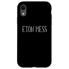 Hülle für iPhone XR Eton Mess Food Design für Männer, Frauen, Kinder, lustiges Eton Mess