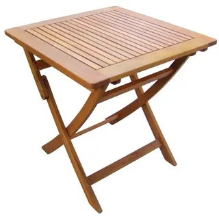 KLEINER VIERECKIGER KLAPPTISCH AUS MASSIVHOLZ 70X70 CM