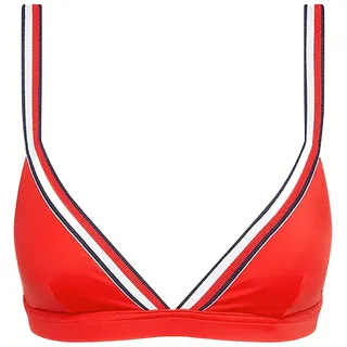 Tommy Hilfiger Damen Bikinitop Triangle Gepolstert, Rot (Primary Red), M