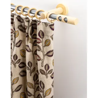 GARESA Gardinenstange Innenlaufgarnitur 1-läufig Ø 20 mm 180 cm Beige