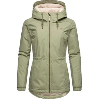 Winterjacke RAGWEAR "Winterjacke Dankka Warm", Damen, Gr. 5XL, grün (light olive), Obermaterial: 100% Polyester PES.  Obermaterial: Futter: 100% Polyester PES. 100% Polyester PES., Jacken Winterjacke