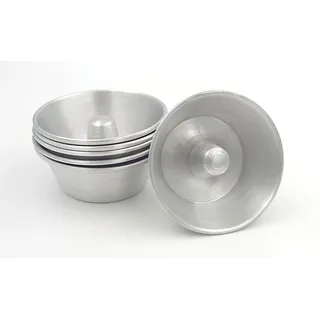 Mali's 43108, Mini-Savarin- und Baba-Formen, 6 Stück, Ø 7 cm x H 2,8 cm, Aluminium
