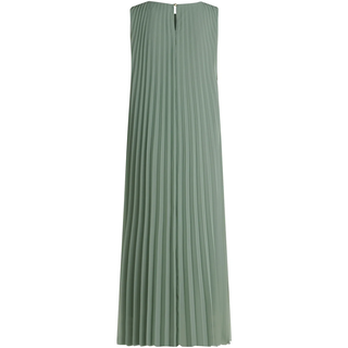 Maxikleid BETTY & CO "Maxikleid mit Plissee", Damen, Gr. 34, EURO, grün (lily pad), Obermaterial: 100% Polyester PES., Kleider Maxikleid