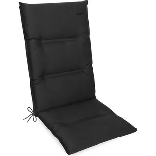 Herlag Hochlehner-Auflage Greta 120x50x7cm Anthrazit, Green-Line: Bezug aus 100% recyceltem Polyester, Sitzauflage mit Fleck- & UV-Schutz - Grau
