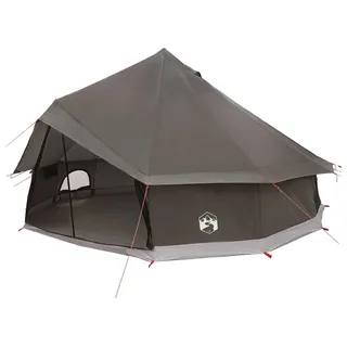 vidaXL Tipi Zelt Braun Grau 500 x 500 x 300 cm Polyester und Stahl - Braun