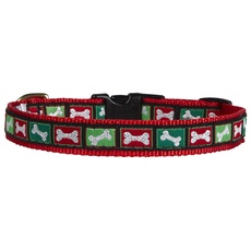 Up Country XBO-C-M Christmas Bones Hundehalsband Breit, 1", M