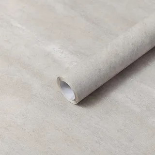 Hode Klebefolie Möbel Grau 40x300cm Selbstklebende Tapete Betonoptik Fensterbank Folie für Möbel Küche Schrank Wasserdicht Hellgrau Möbelfolie