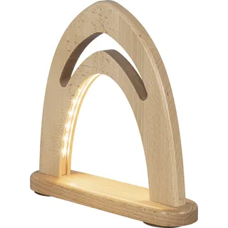 Lichterspitze unbestückt mit LED-Licht 25x24x6cm Rohbogen Dekobogen LeerBogen