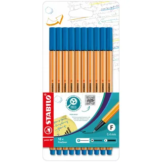 Stabilo - Fineliner - point 88-10er Etui - blau
