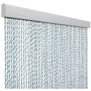 Travellife Türvorhänge Sara blau 60x190cm, weiß/blau