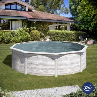 Gre Nordic Rundbecken-Set Ø 350 x 120 cm inkl. Reinigungsset