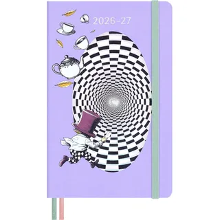 Moleskine Wochenkalender Alice im Wunderland 2026/2027 Weiß