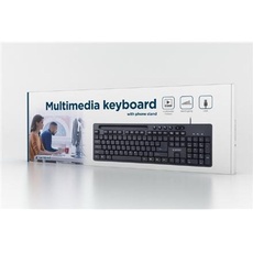 Bild von KB-UM-108 Tastatur USB QWERTY US Schwarz